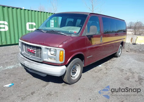 2000 GMC Savana Standard from USA, damaged, VIN 1GJGG29R0Y1207235